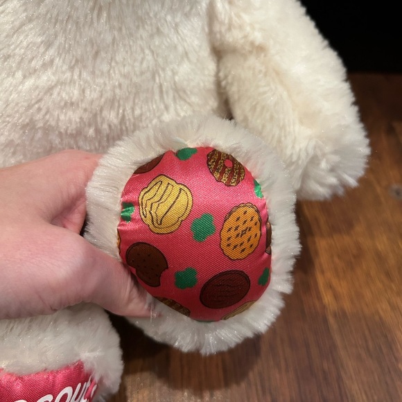 Build a Bear Girl Scout Cookies White Teddy BAB 16" Stuffed Plush Cute Bow - Picture 5 of 9